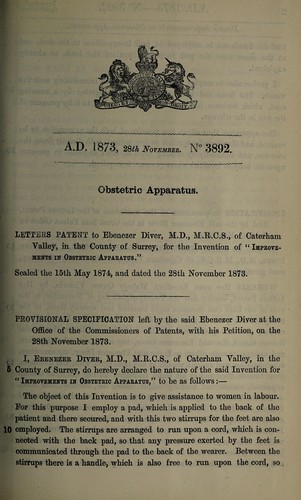 Specification of Ebenezer Diver