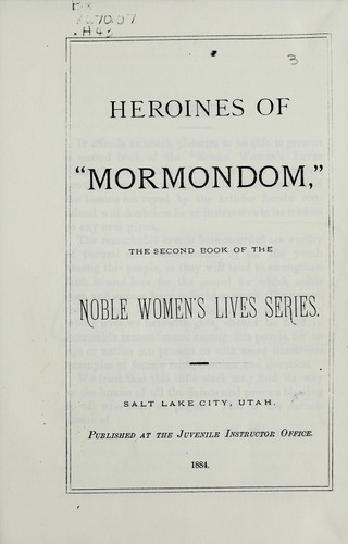Heroines of Mormondom