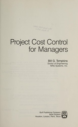Project cost control for managers