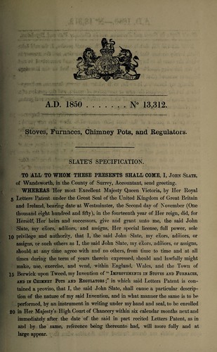 Specification of John Slate