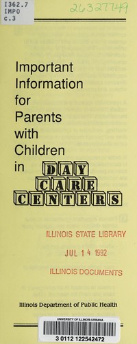 Important information for parents with children in day care centers