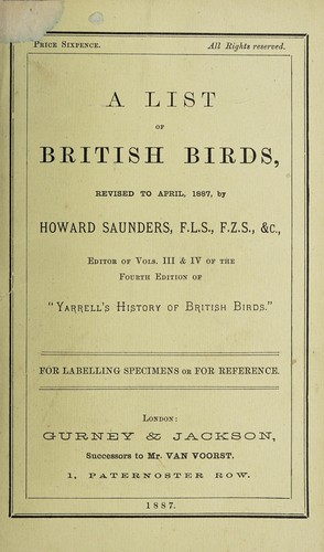 A list of British birds