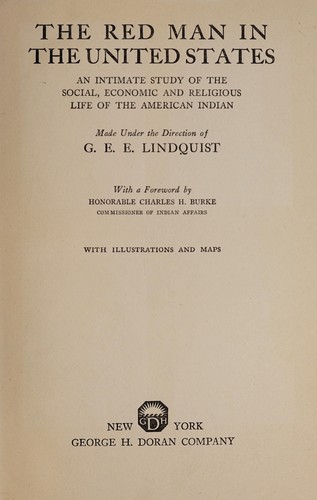 The red man in the United States : an intimate study of the social, economic, and religious life of the American Indian
