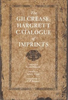 The Gilcrease-Hargrett catalogue of imprints.