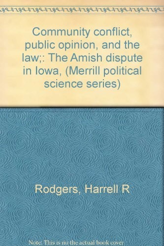 Community conflict, public opinion, and the law