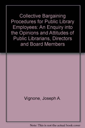Collective bargaining procedures for public library employees