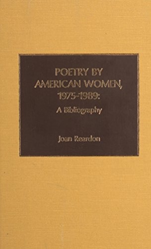 Poetry by American women, 1975-1989