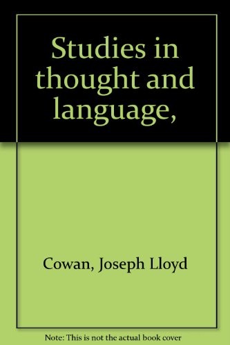 Studies in thought and language