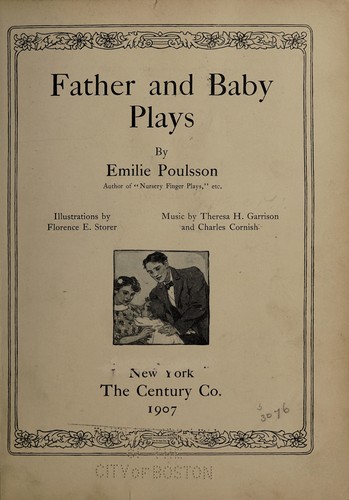 Father and baby plays