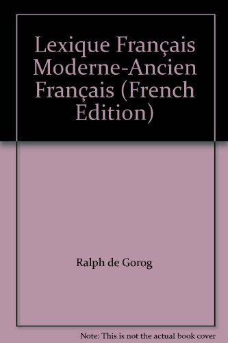 Lexique français moderne-ancien français