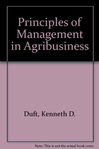 Principles of management in agribusiness