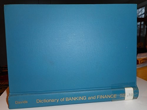 Dictionary of banking and finance