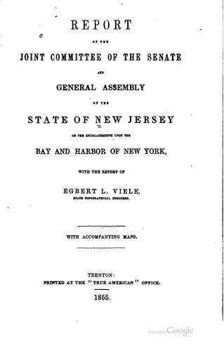 Report of the Joint Committee of the Senate and General Assembly of the ...
