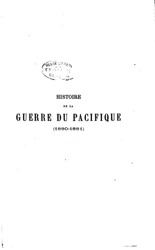 Histoire de la guerre du Pacifique