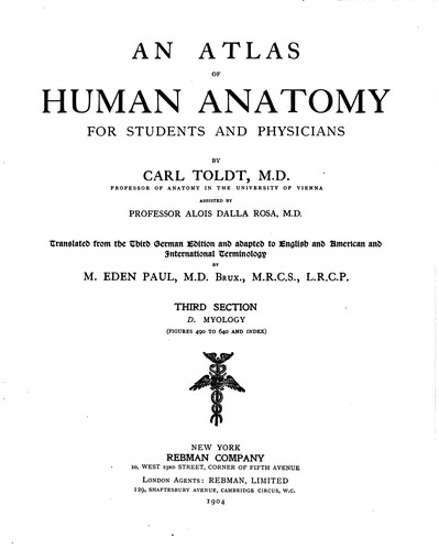 An Atlas of Human Anatomy for Students and Physicians