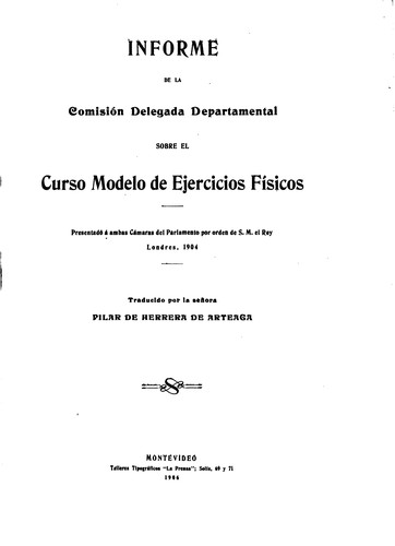 Informe de la Comisión Delegada Departamental sobre el curso modelo de ...