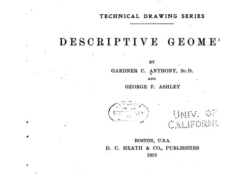 Descriptive Geometry