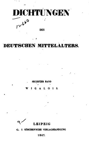 Dichtungen des deutschen Mittelalters