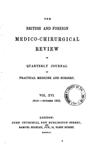 British and Foreign Medico-chirurgical Review