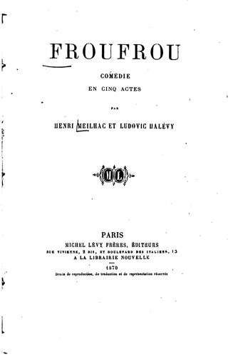 Froufrou: comédie en cinq actes