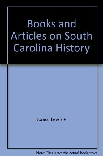 Books and articles on South Carolina history
