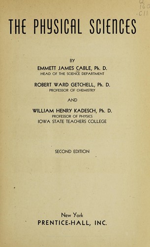 The physical sciences