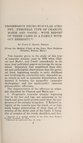 Progressive neuro-muscular Atrophy
