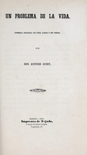 Un problema de la vida