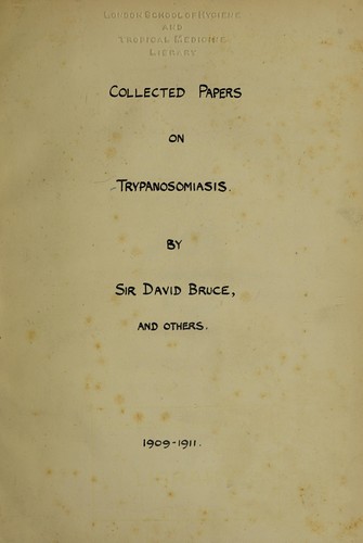 Collected papers on trypanosomiasis