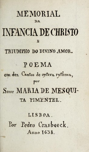 [Memorial da infancia de Christo e triumpho do divino amor