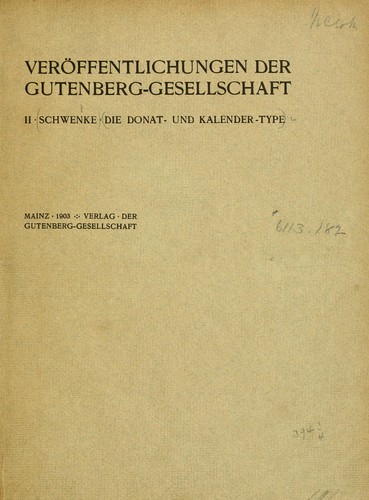 Die Donat-und kalender-type