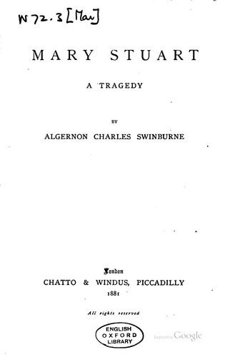 Mary Stuart: A Tragedy