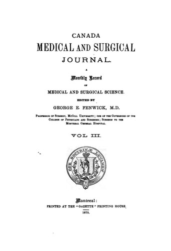 The Montreal Medical Journal