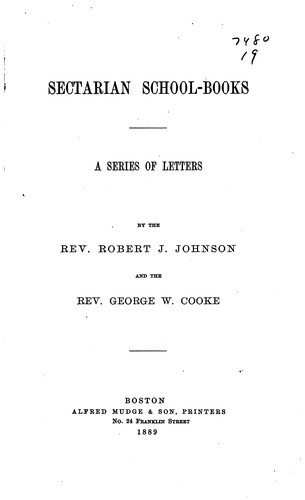 Sectarian School-books: A Series of Letters