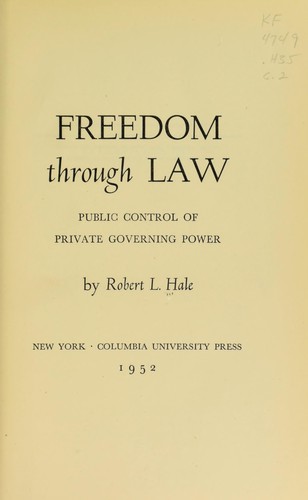 Freedom through law
