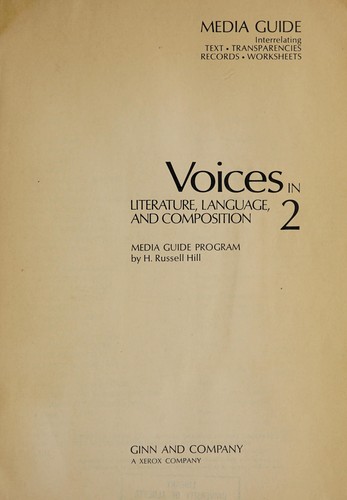 Voices in literature, language, and composition
