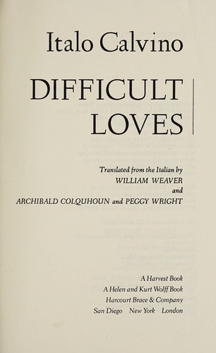 Difficult loves