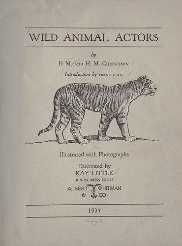 Wild animal actors