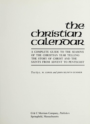 The Christian calendar