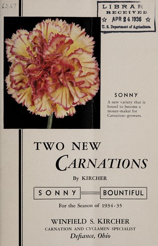 Two new carnations by Kircher, Sonny, Bountiful