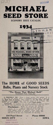 The home of good seeds, bulbs, plants and nursery stock