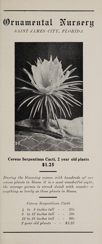 Ornamental Nursery, Saint James City, Florida