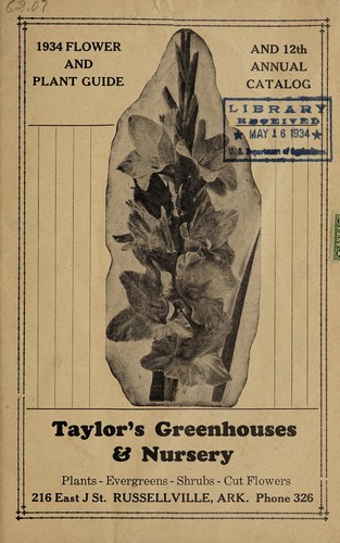 1934 flower and plant guide, and 12th annual catalog