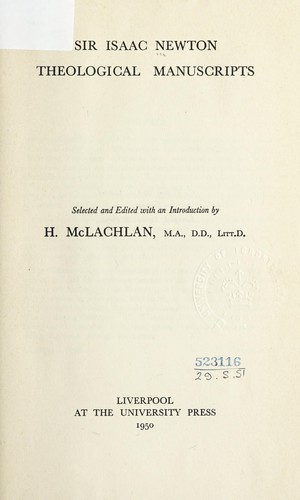 Theological manuscripts