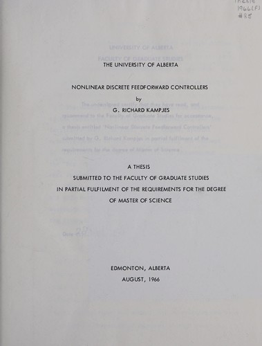 Nonlinear discrete feedforward controllers