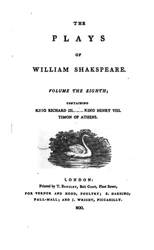 The Plays of William Shakespeare ...