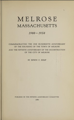 Melrose, Massachusetts, 1900-1950