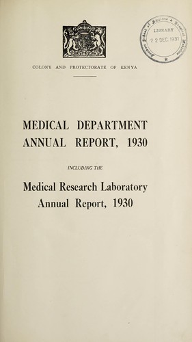 Annual medical report
