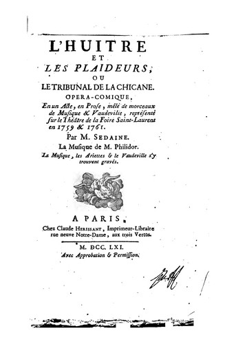 L'huitre et les plaideurs