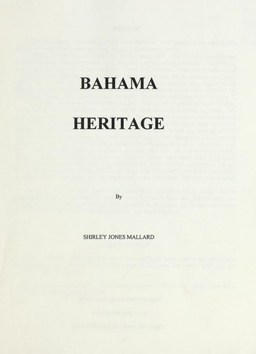Bahama heritage